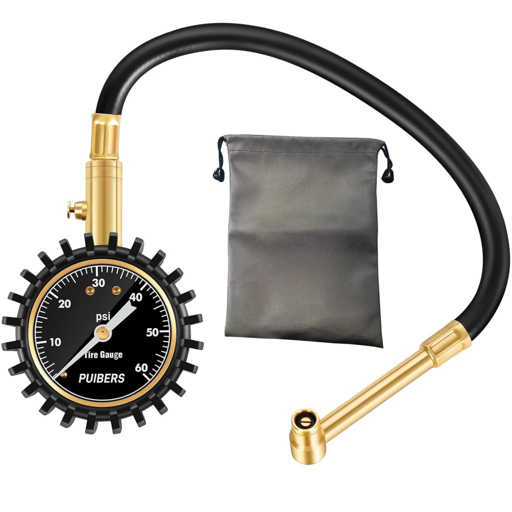 PUIBERS 60 PSI motorcycle tire pressure gauge